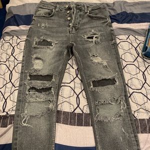 Men’s Zara Ripped Skinny Jeans Sz 30x30